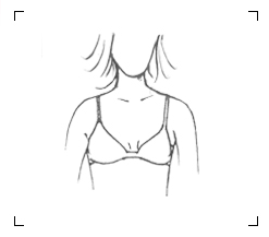 Wide set breast shape